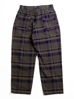 CARLYLE PANT NAVY/OLIVE COTTON PLAID | Engineered Garments Best Sale