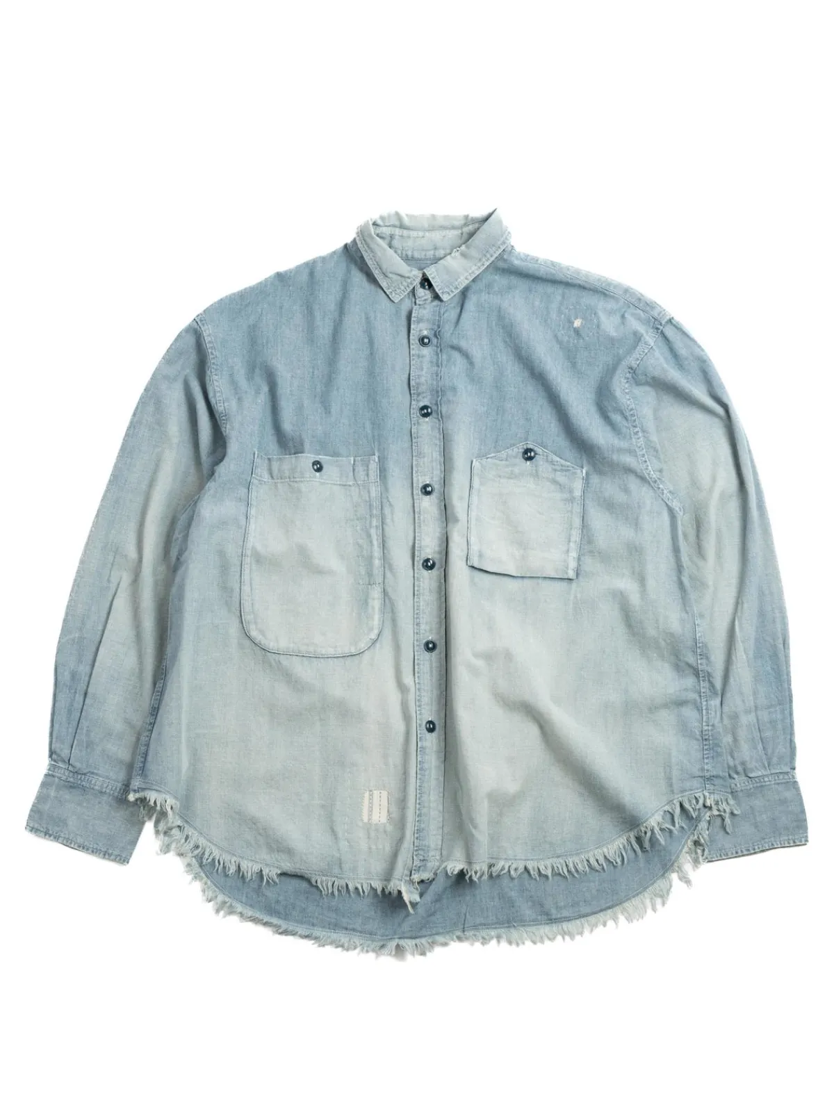 CHAMBRAY BIG POCKET WORK SHIRT CUSTOMISED | H.UNIT Outlet