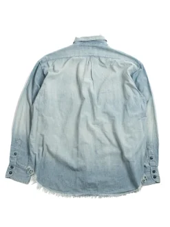 CHAMBRAY BIG POCKET WORK SHIRT CUSTOMISED | H.UNIT Outlet