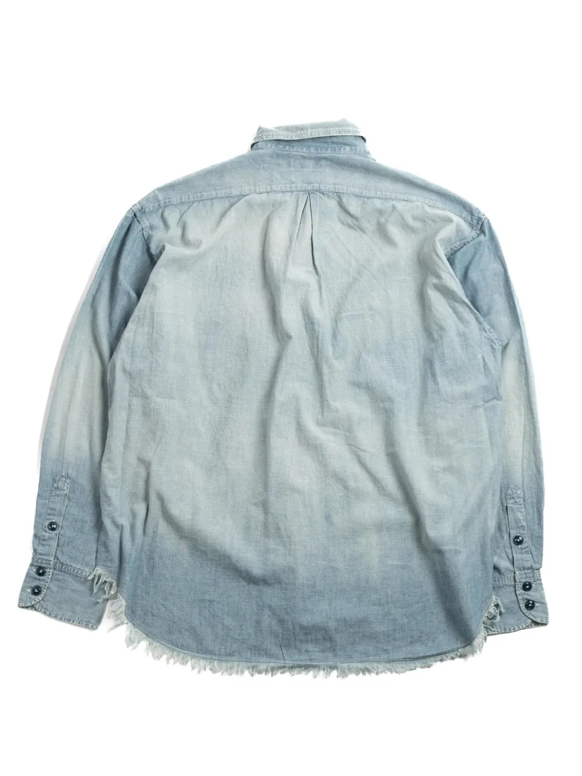 CHAMBRAY BIG POCKET WORK SHIRT CUSTOMISED | H.UNIT Outlet