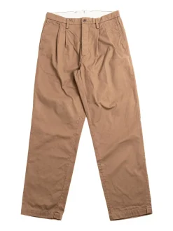 CHINO 2TUCK PANTS BROWN | SEUVAS New