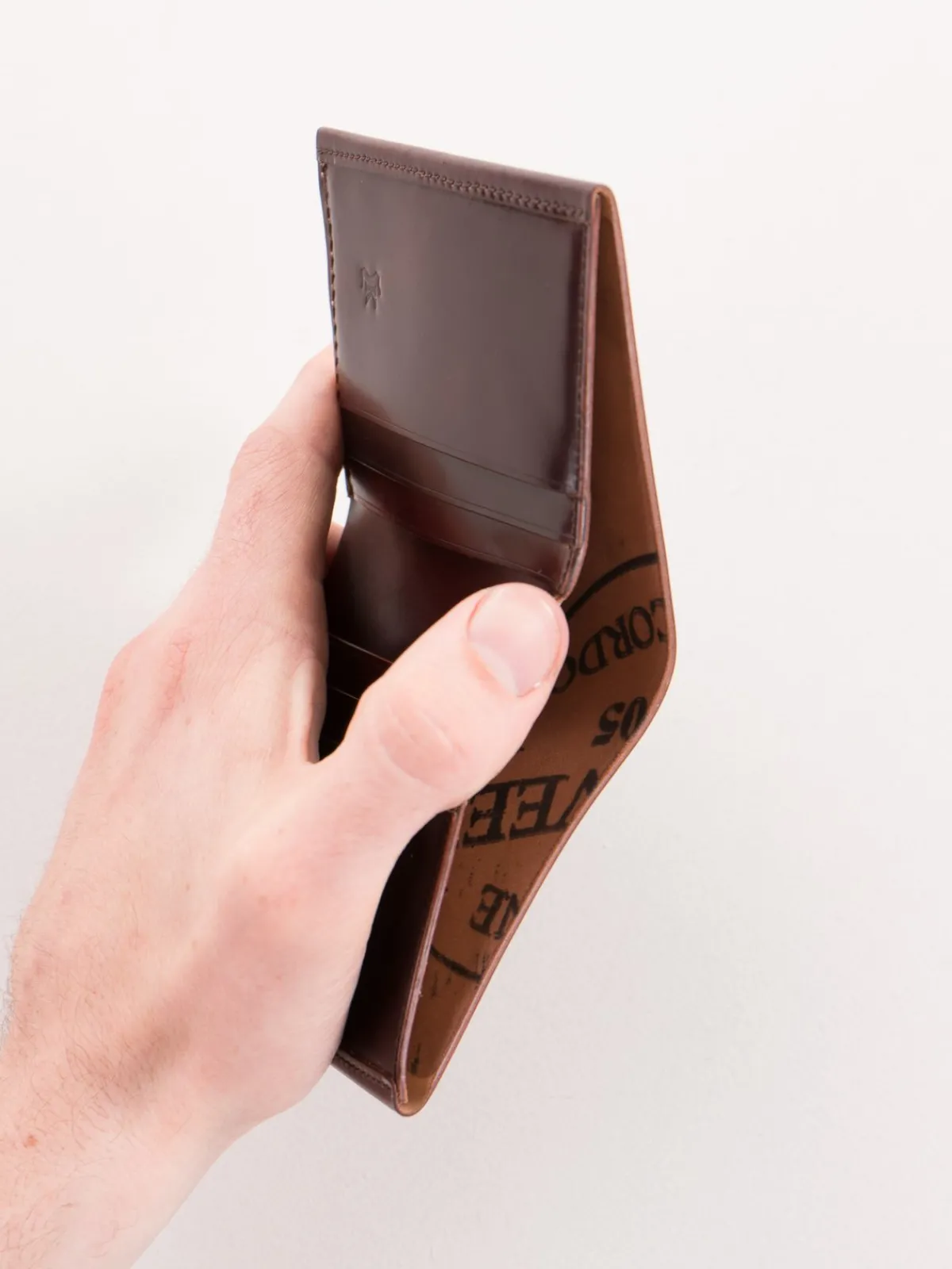 Cognac Horween Cordovan 3–3 Wallet | KREIS Online