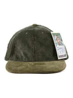 COLE & VELVET OLIVE BASEBALL CAP | Poten Sale