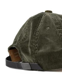 COLE & VELVET OLIVE BASEBALL CAP | Poten Sale