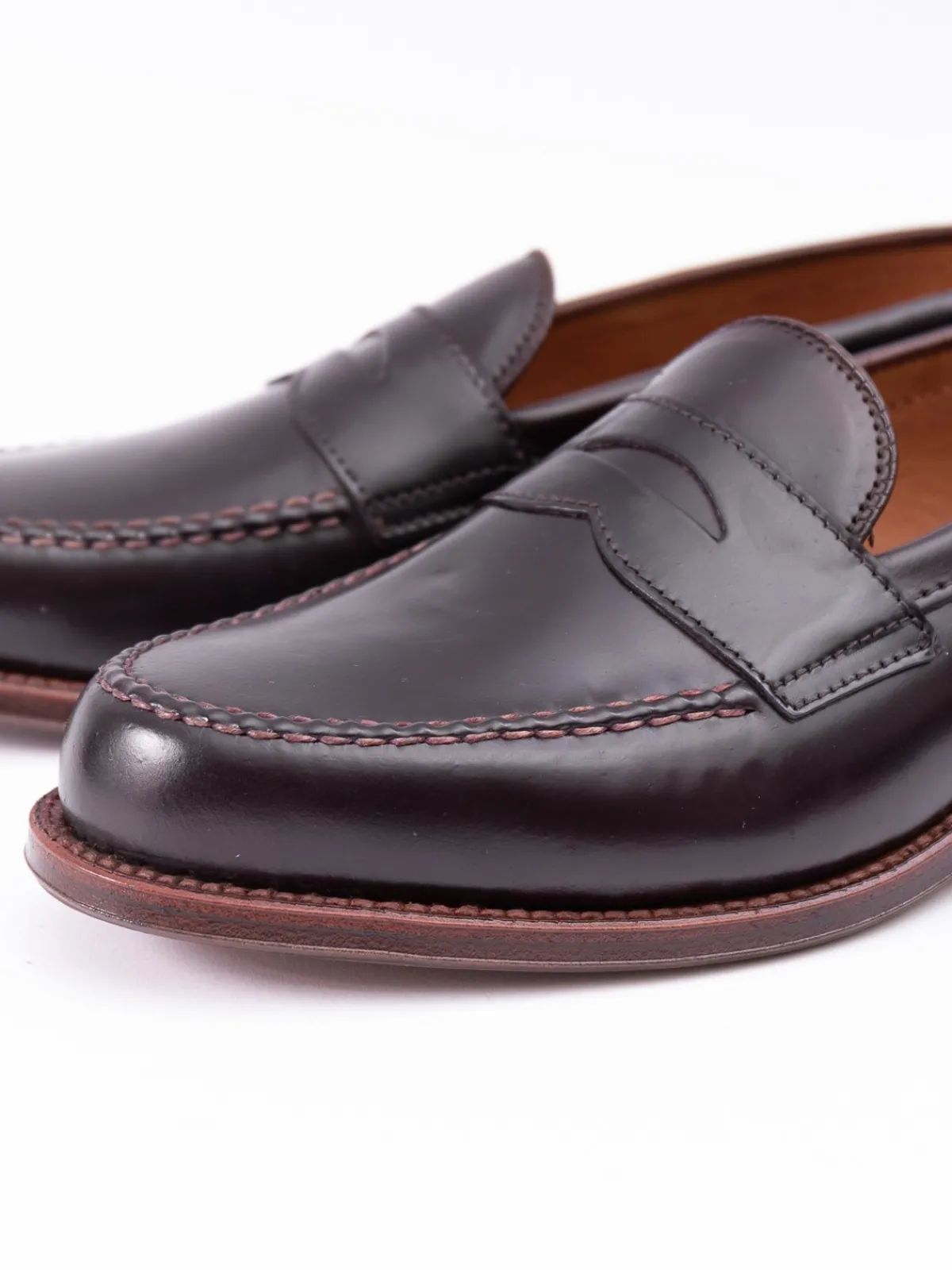 Color 8 Cordovan Leisure Handsewn Moccasin | Alden for The Bureau Cheap