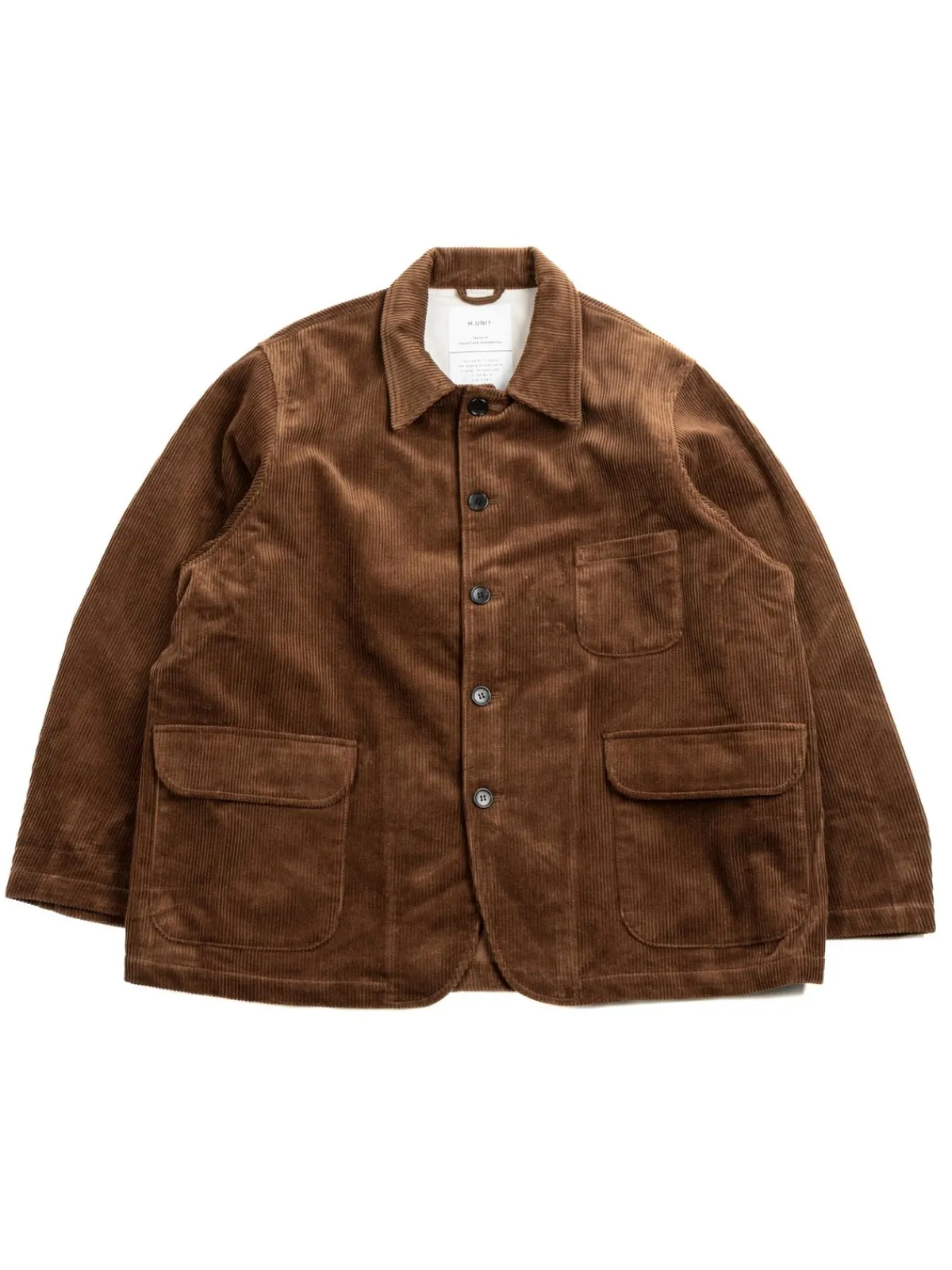 CORDUROY WORK JACKET CAMEL | H.UNIT Sale