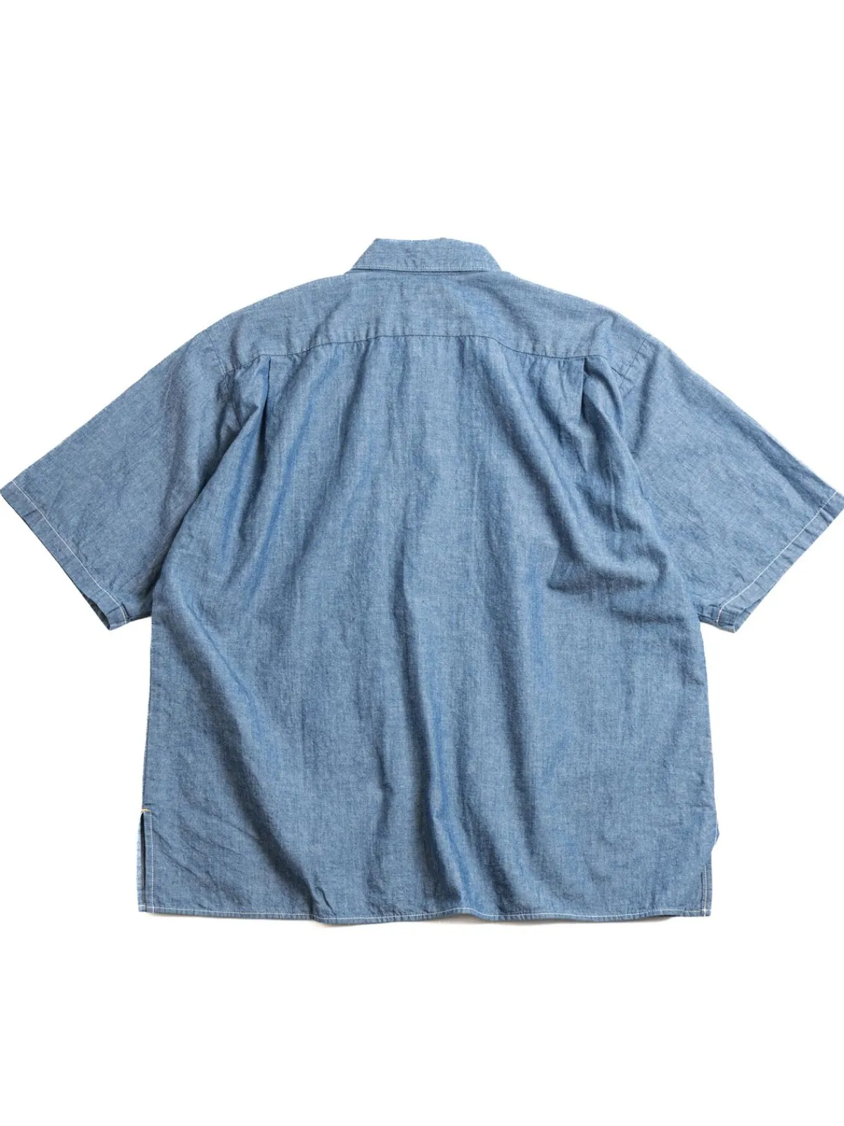 COTTON LINEN CHAMBRAY BD SHIRT INDIGO | SEUVAS New