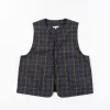 Dark Brown Polyester Rayon Glen Plaid Upland Vest | Engineered Garments Cheap