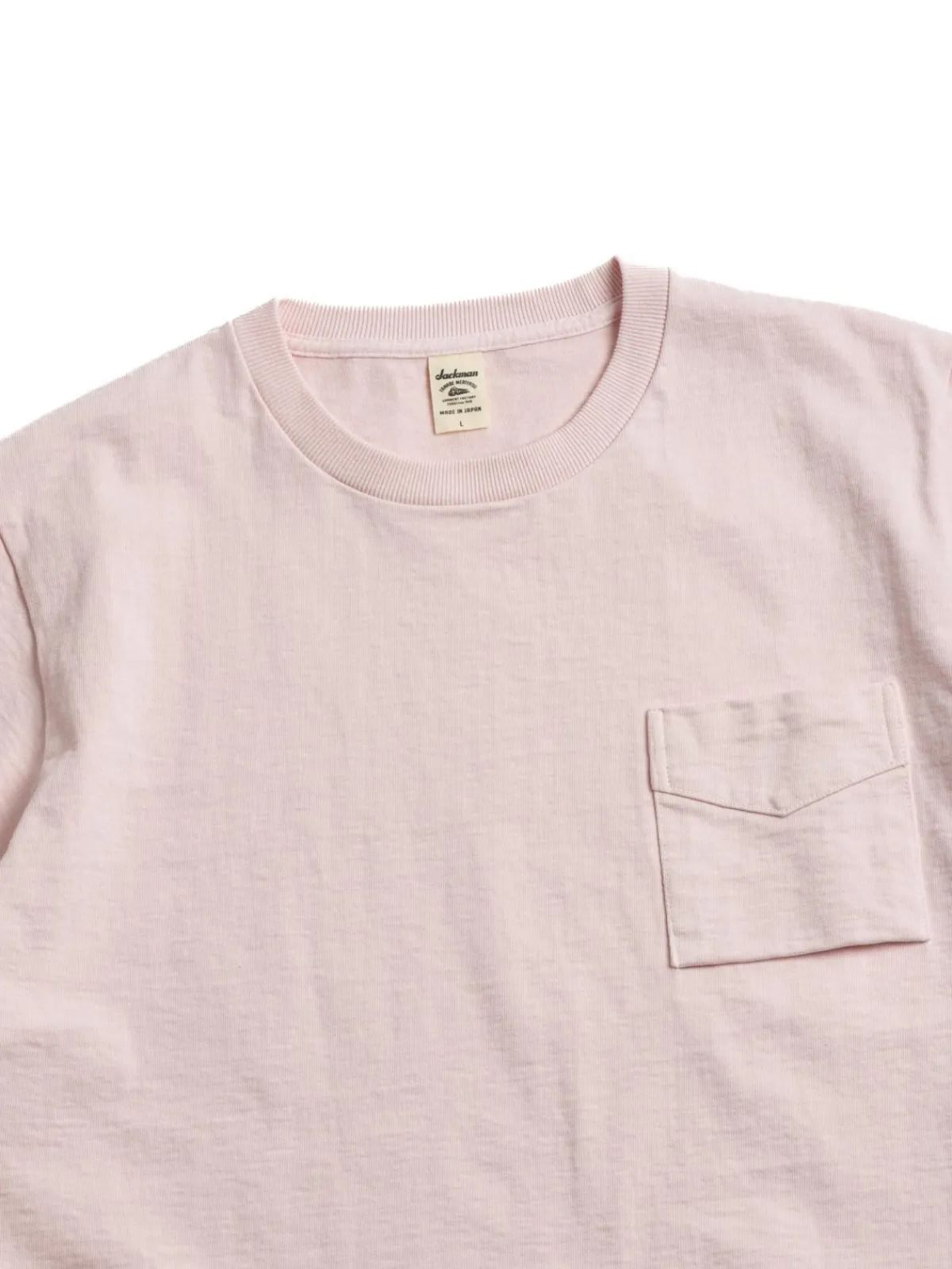 DOTSUME POCKET T–SHIRT PALE PINK | Jackman Hot