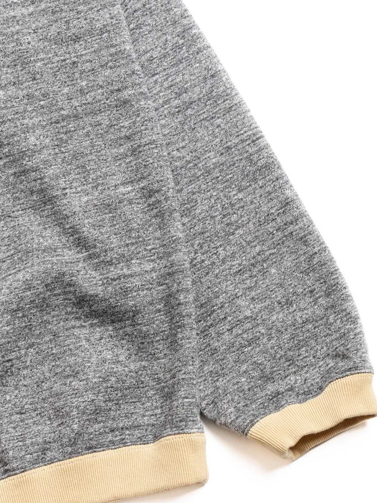 DOTSUME RIB L/S T–SHIRT CHARCOAL X BUTTER | Jackman Cheap