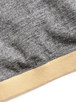 DOTSUME RIB L/S T–SHIRT CHARCOAL X BUTTER | Jackman Cheap