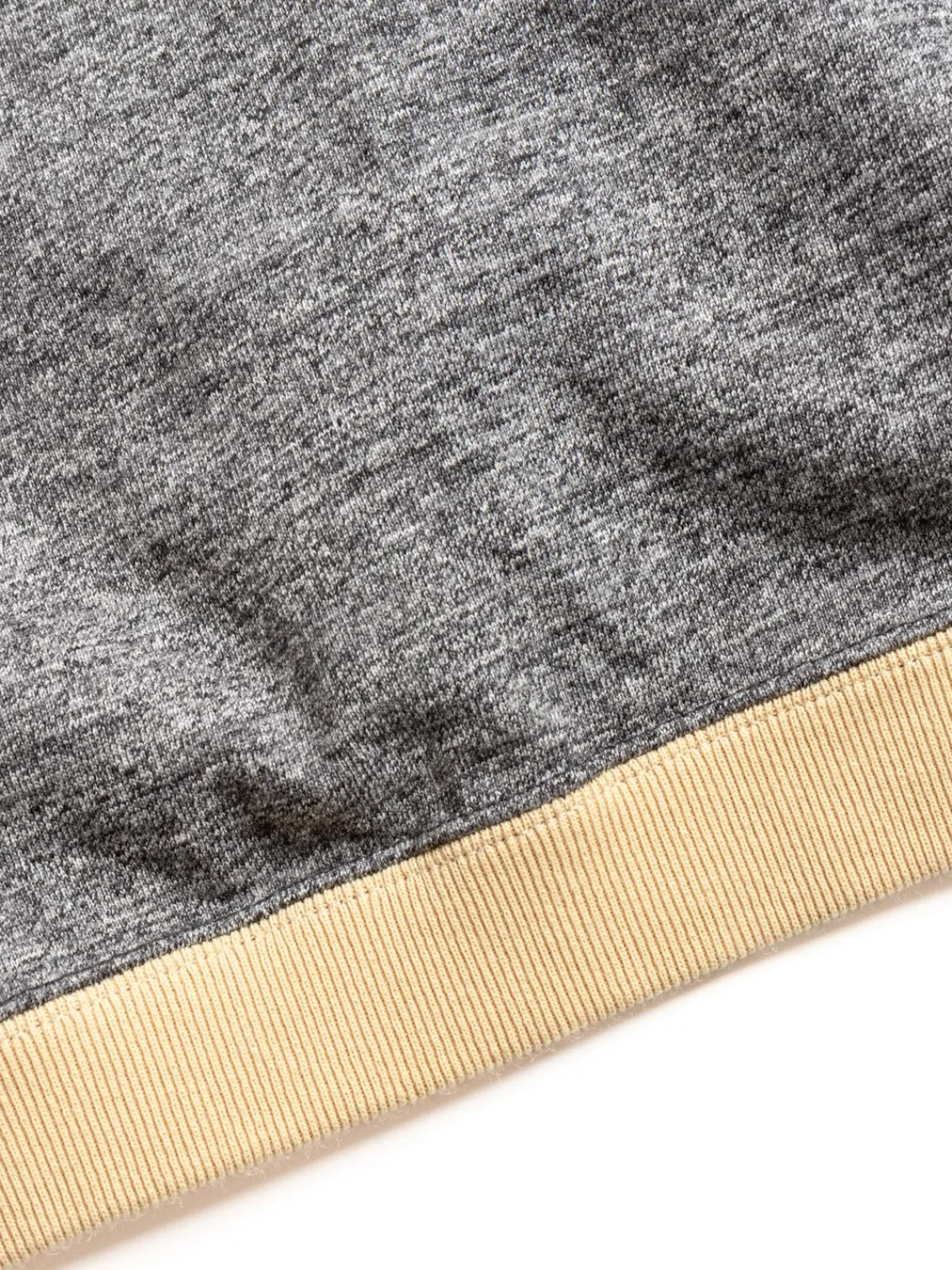 DOTSUME RIB L/S T–SHIRT CHARCOAL X BUTTER | Jackman Cheap
