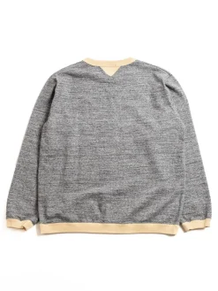 DOTSUME RIB L/S T–SHIRT CHARCOAL X BUTTER | Jackman Cheap