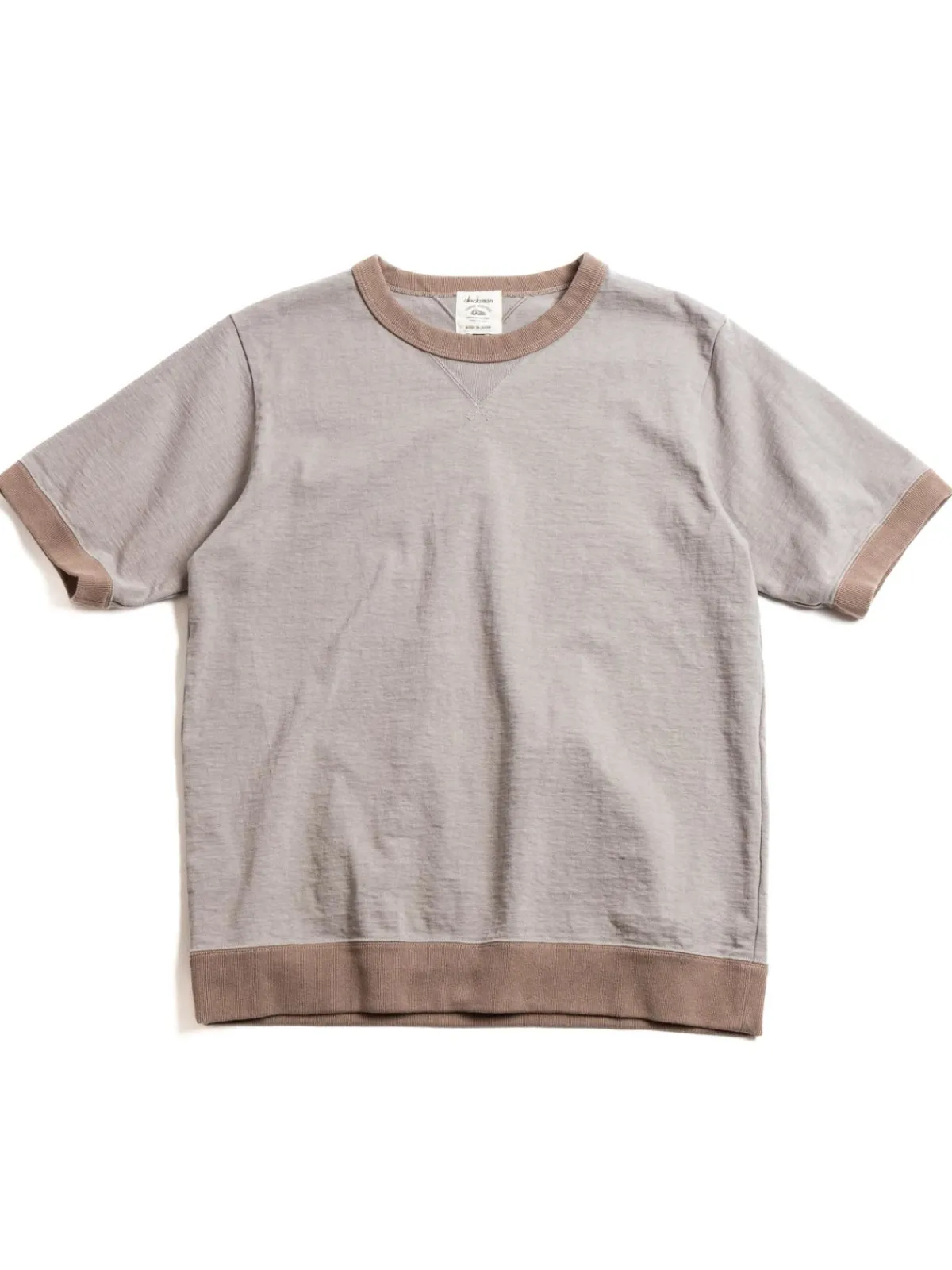 DOTSUME RIB T–SHIRT SOLID X GRAY BEIGE | Jackman Best Sale