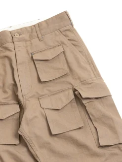 FA PANT KHAKI/BLUE PC IRIDESCENT HEAVY TWILL | Engineered Garments New