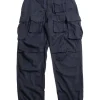FA PANT NAVY SOLID POLY WOOL FLANNEL | Engineered Garments Online
