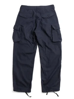 FA PANT NAVY SOLID POLY WOOL FLANNEL | Engineered Garments Online
