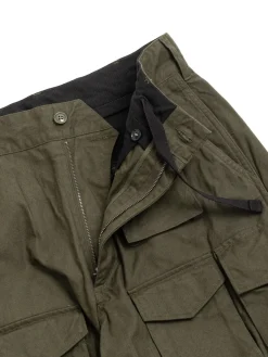 FA PANT OLIVE COTTON BRUSHED HB | Engineered Garments Discount