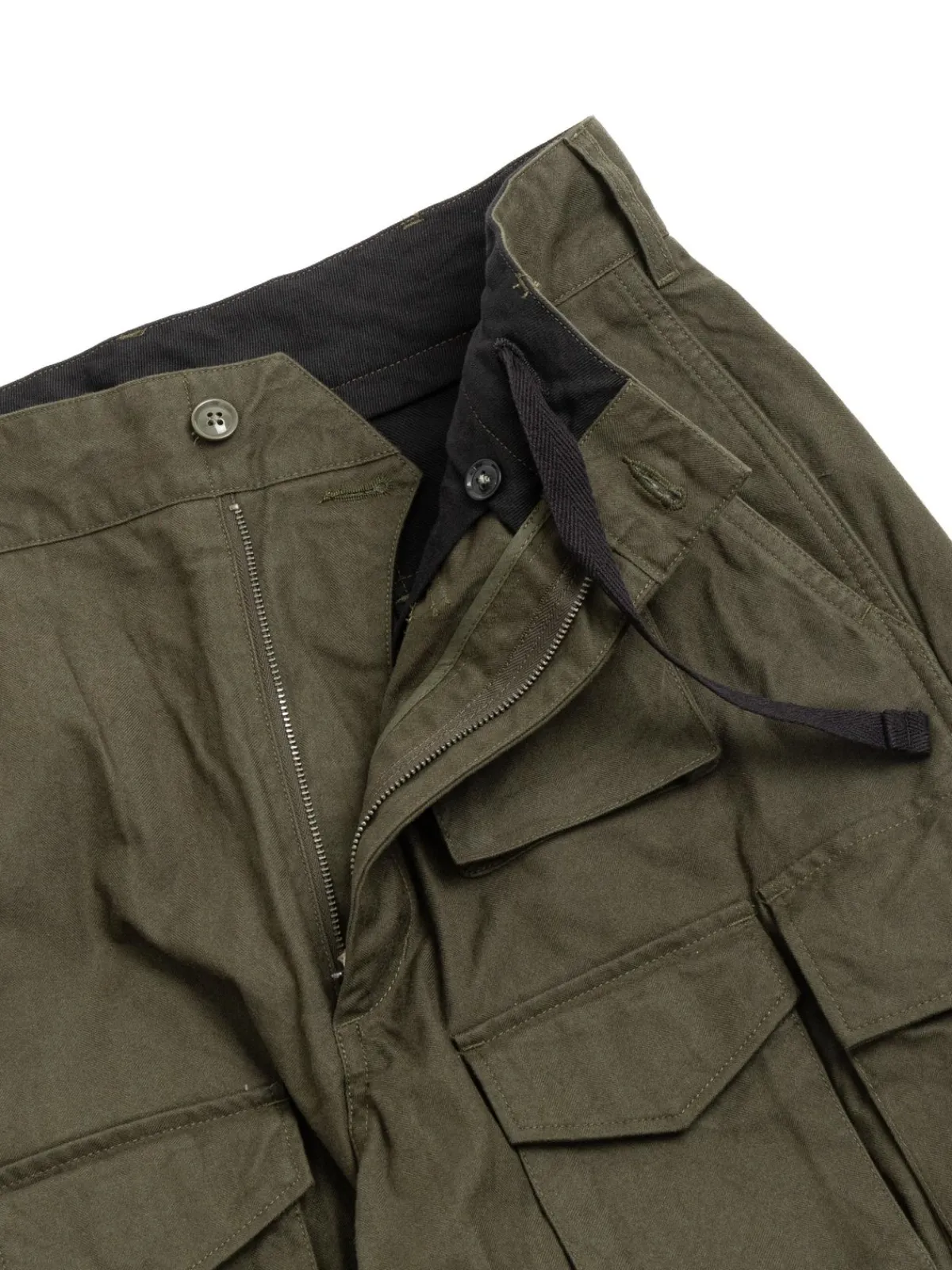 FA PANT OLIVE COTTON BRUSHED HB | Engineered Garments Discount