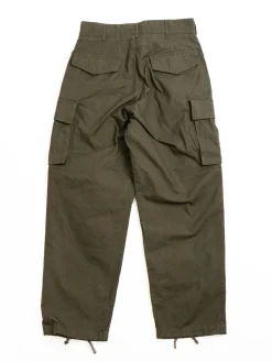 FA PANT OLIVE COTTON BRUSHED HB | Engineered Garments Discount