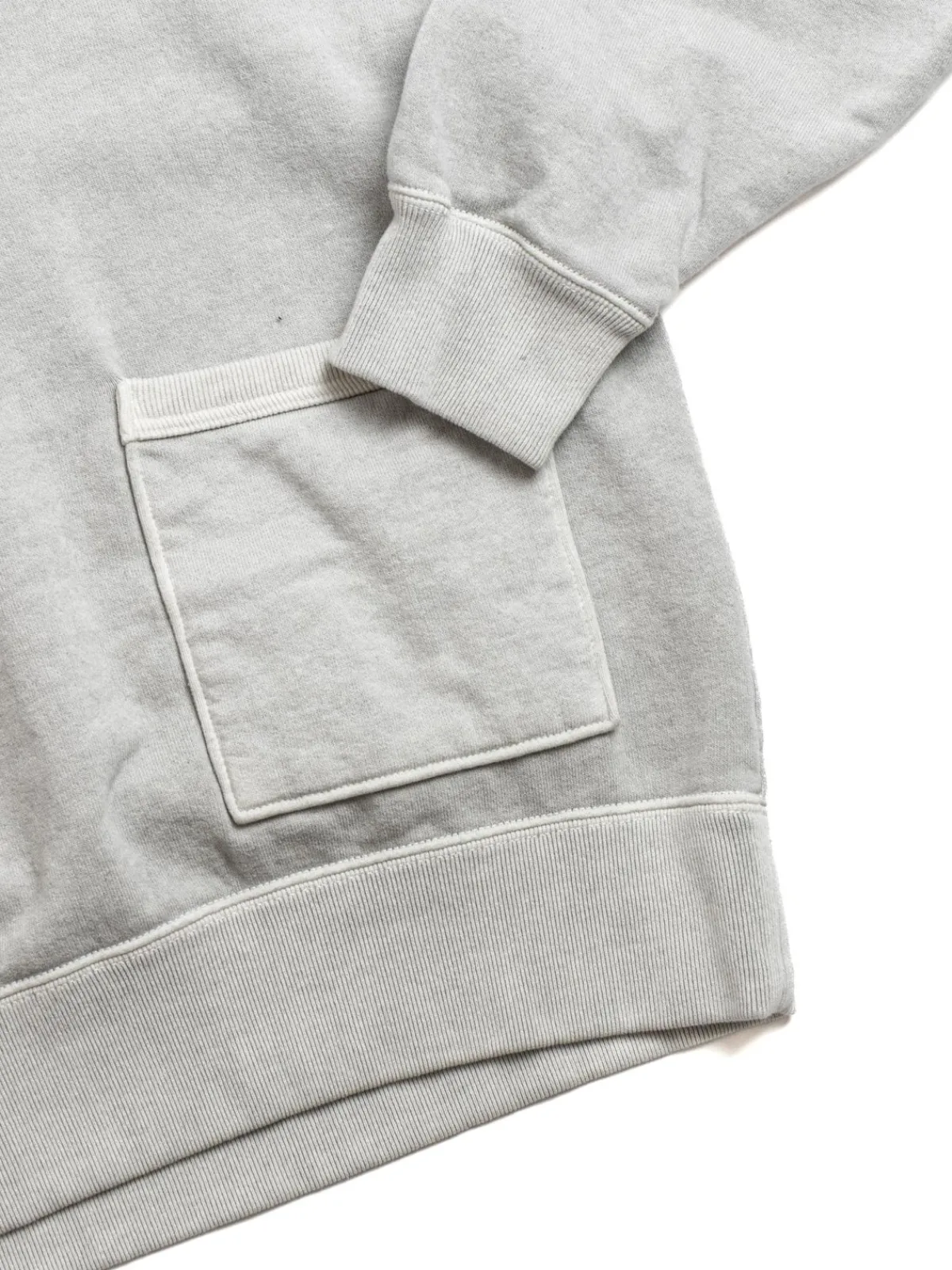 FADED SWEAT PARKA FADE SILVER | Jackman Cheap