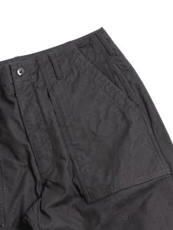 FATIGUE PANT BLACK COTTON BRUSHED HB | Engineered Garments Cheap