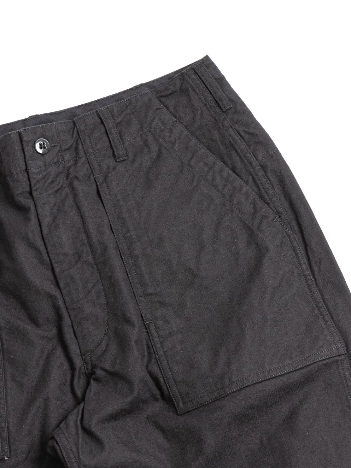 FATIGUE PANT BLACK COTTON BRUSHED HB | Engineered Garments Cheap
