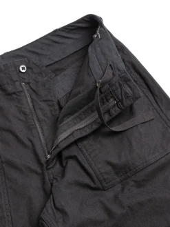 FATIGUE PANT BLACK COTTON BRUSHED HB | Engineered Garments Cheap