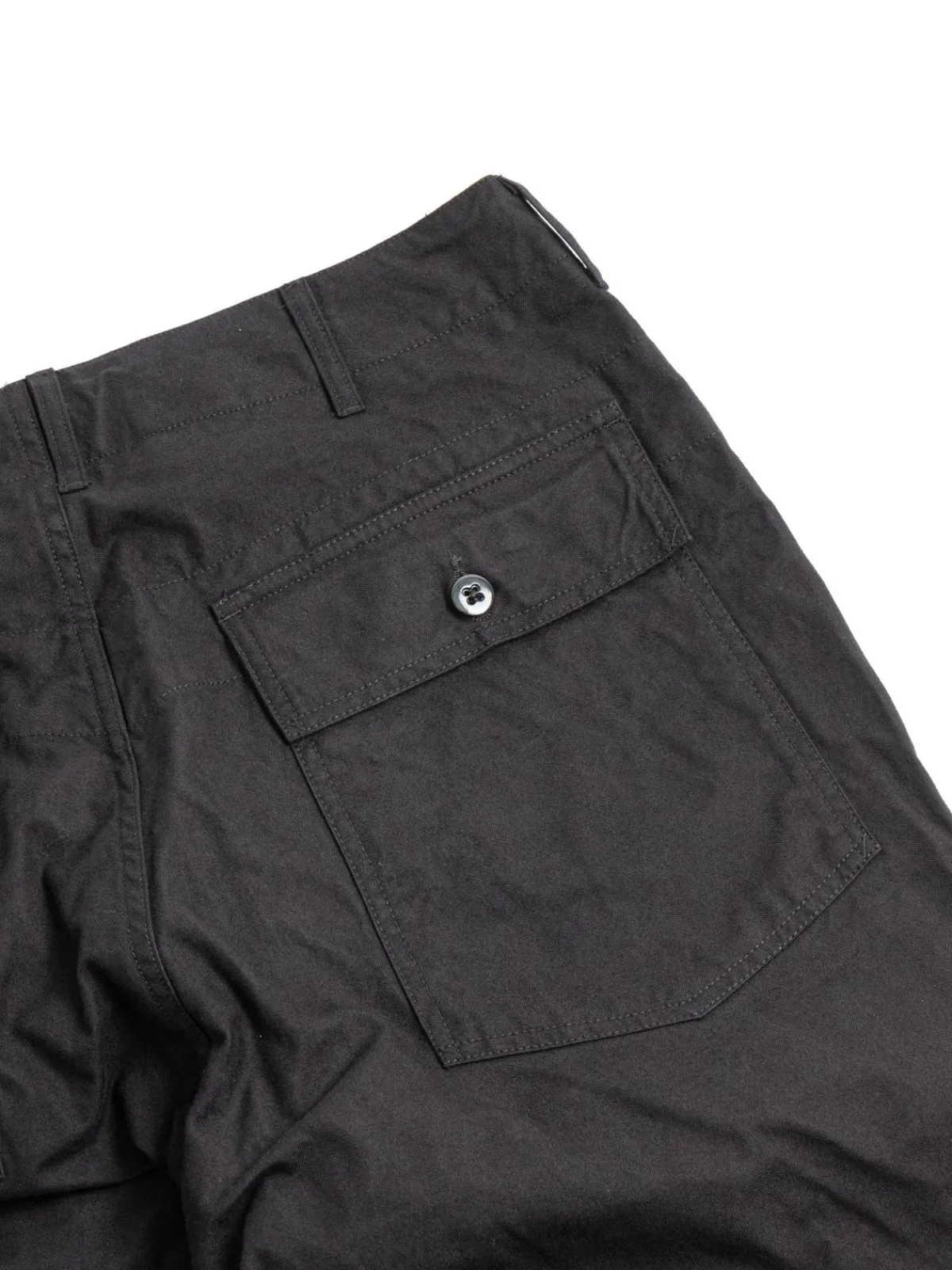 FATIGUE PANT BLACK COTTON BRUSHED HB | Engineered Garments Cheap