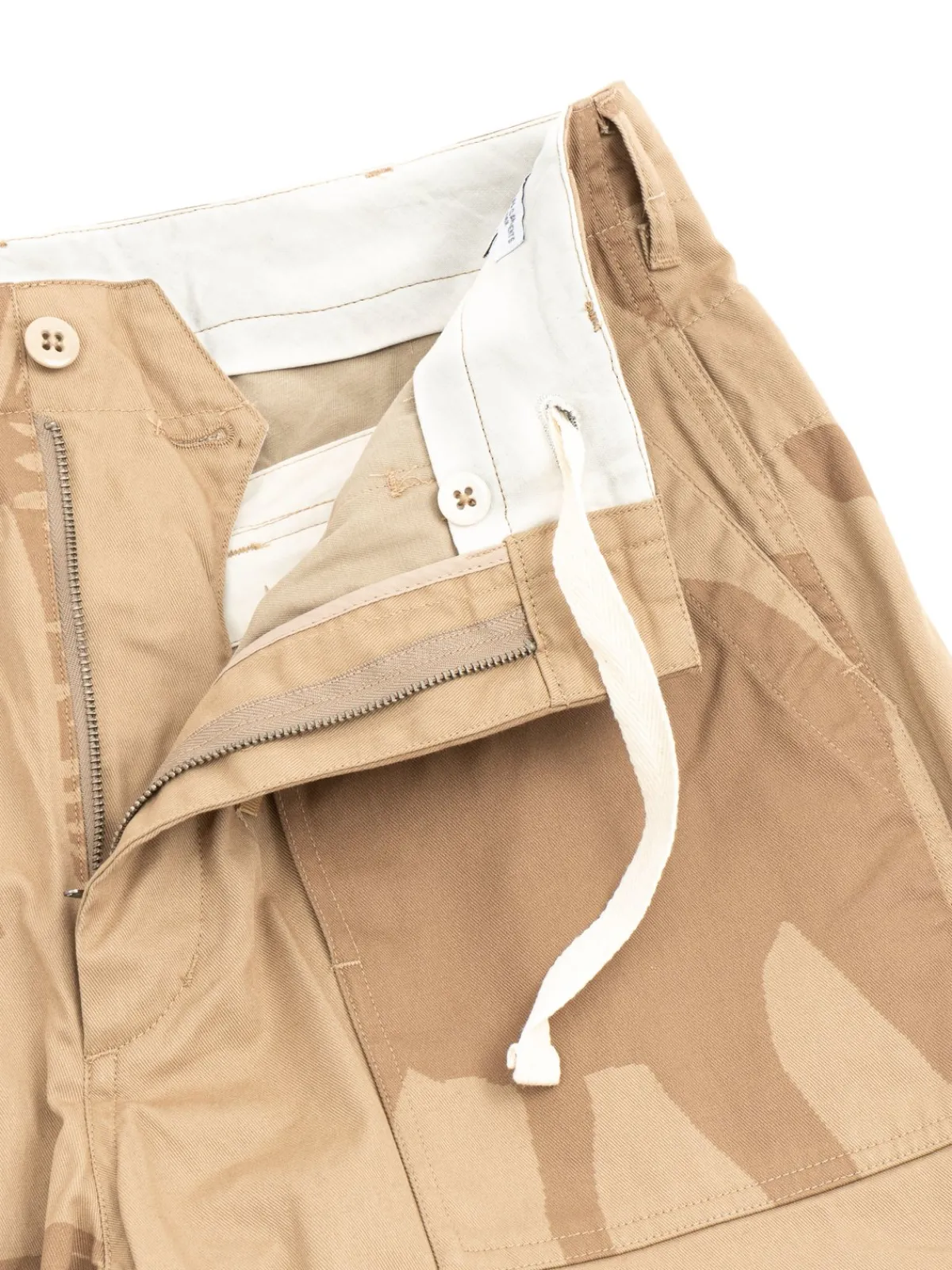 FATIGUE PANT KHAKI ANIMAL PRINT COTTON FLAT TWILL | Engineered Garments Online