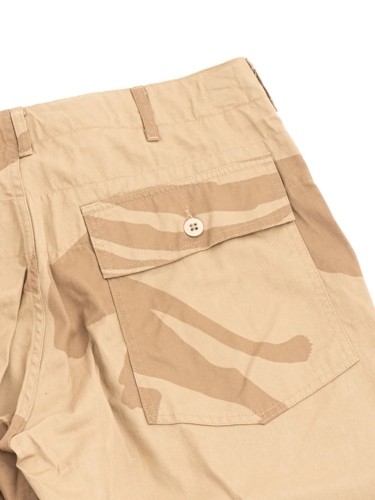 FATIGUE PANT KHAKI ANIMAL PRINT COTTON FLAT TWILL | Engineered Garments Online