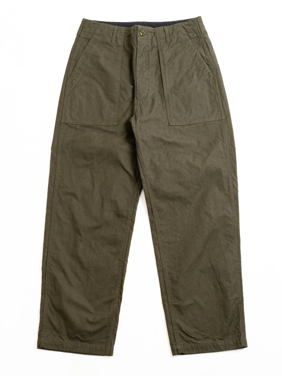 FATIGUE PANT OLIVE COTTON BRUSHED HB | Engineered Garments Clearance