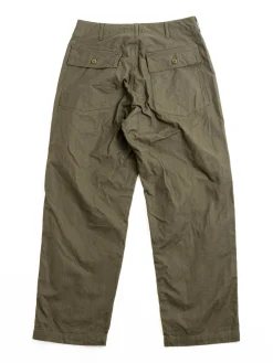 FATIGUE PANT OLIVE COTTON BRUSHED HB | Engineered Garments Clearance