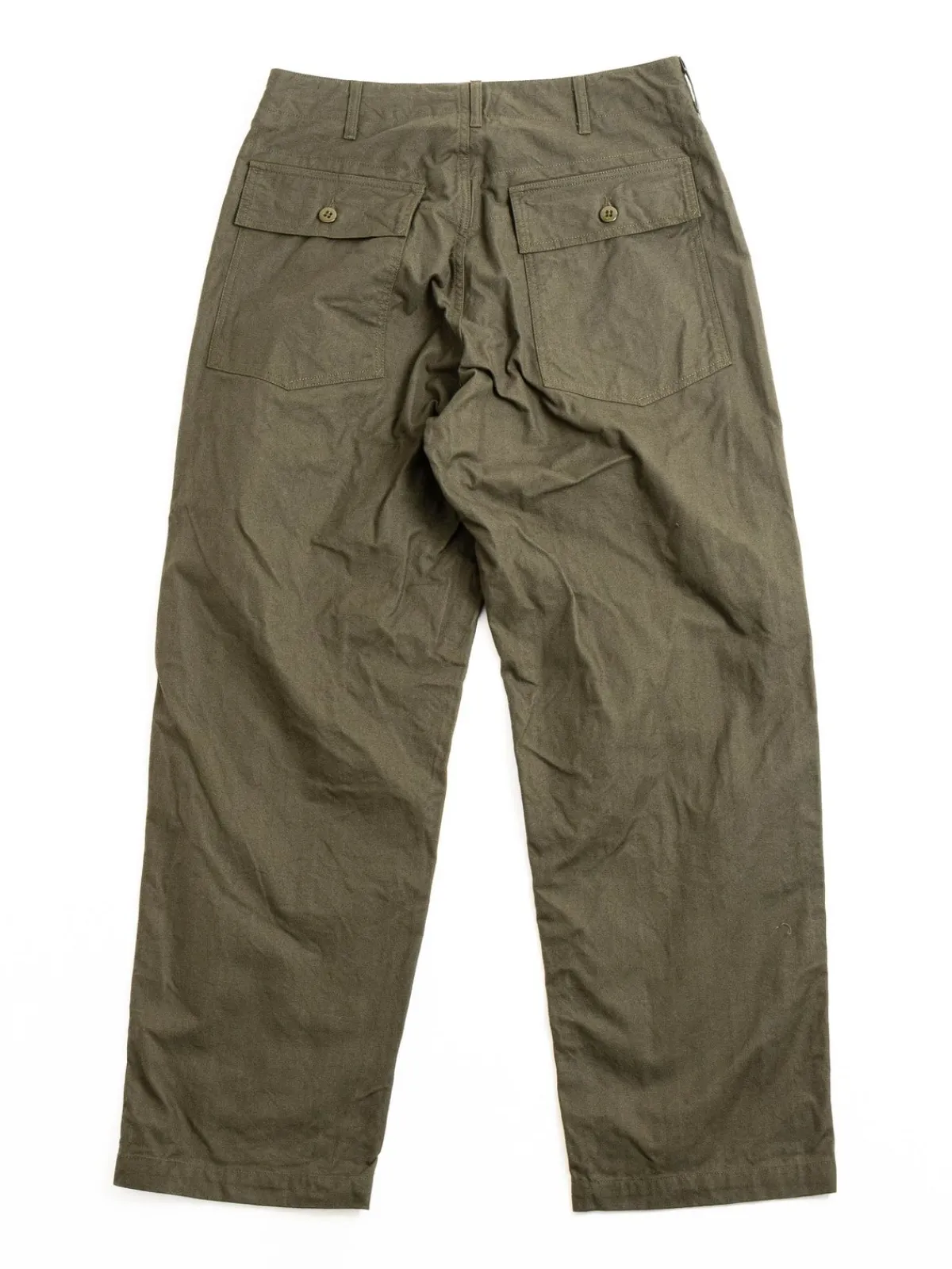 FATIGUE PANT OLIVE COTTON BRUSHED HB | Engineered Garments Clearance