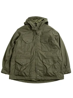 FIELD PARKA OLIVE CP WEATHER POPLIN | Engineered Garments Flash Sale
