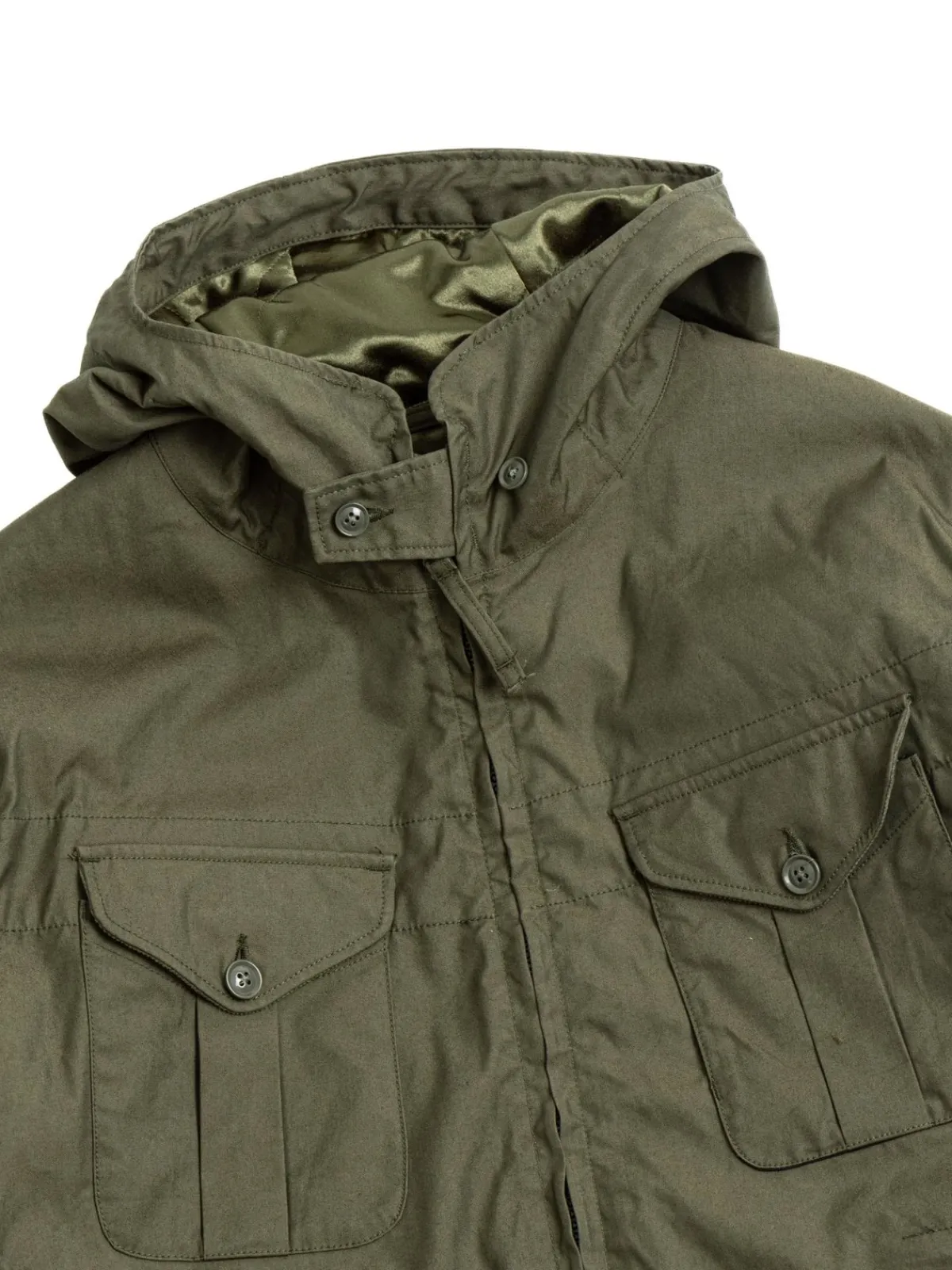 FIELD PARKA OLIVE CP WEATHER POPLIN | Engineered Garments Flash Sale