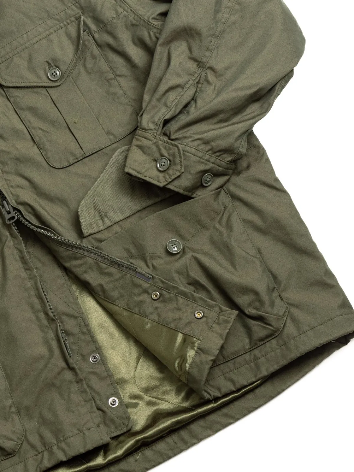 FIELD PARKA OLIVE CP WEATHER POPLIN | Engineered Garments Flash Sale