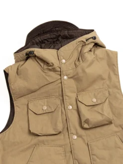 FIELD VEST KHAKI NYCO TWILL | Engineered Garments Shop