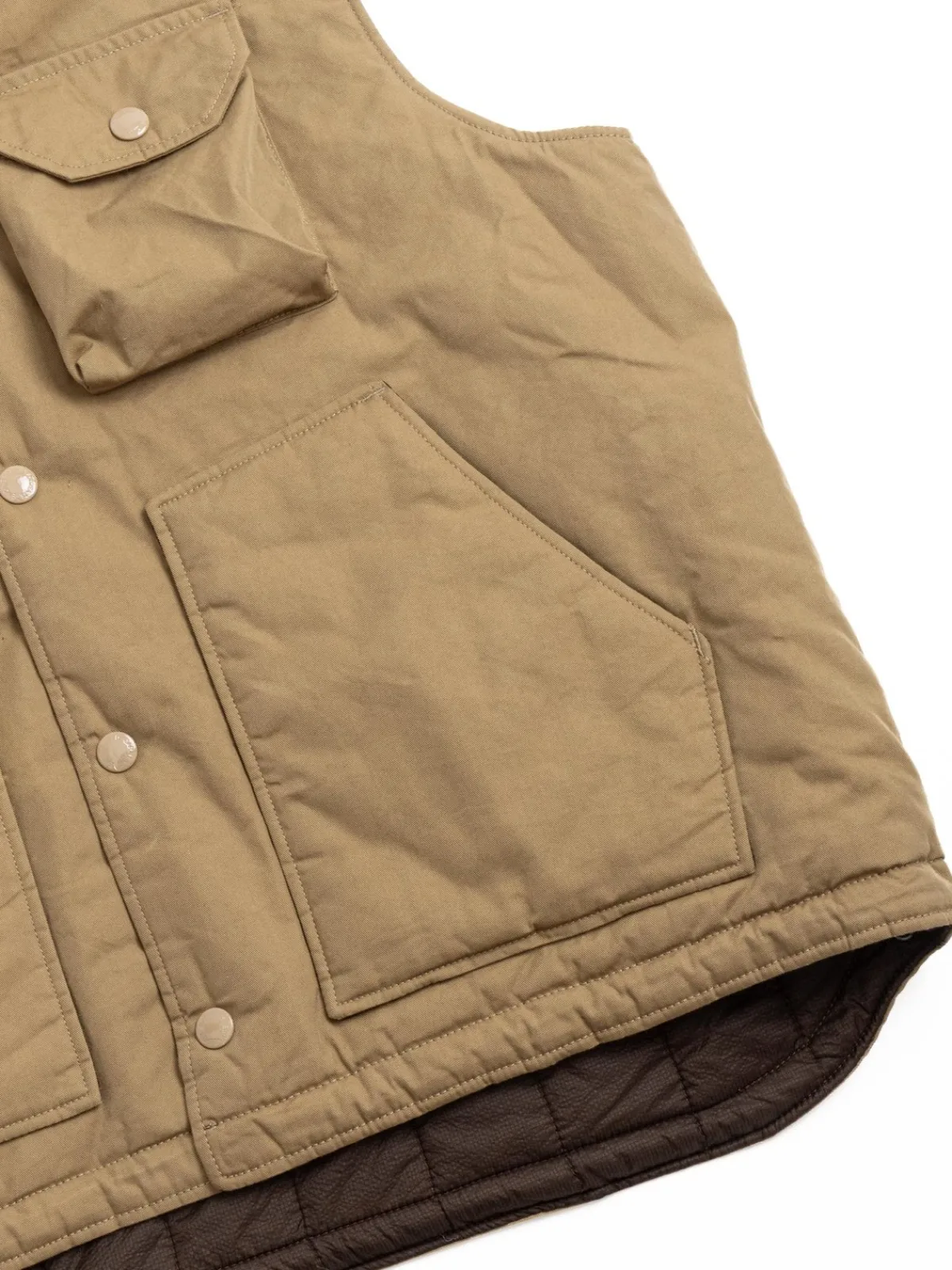 FIELD VEST KHAKI NYCO TWILL | Engineered Garments Shop