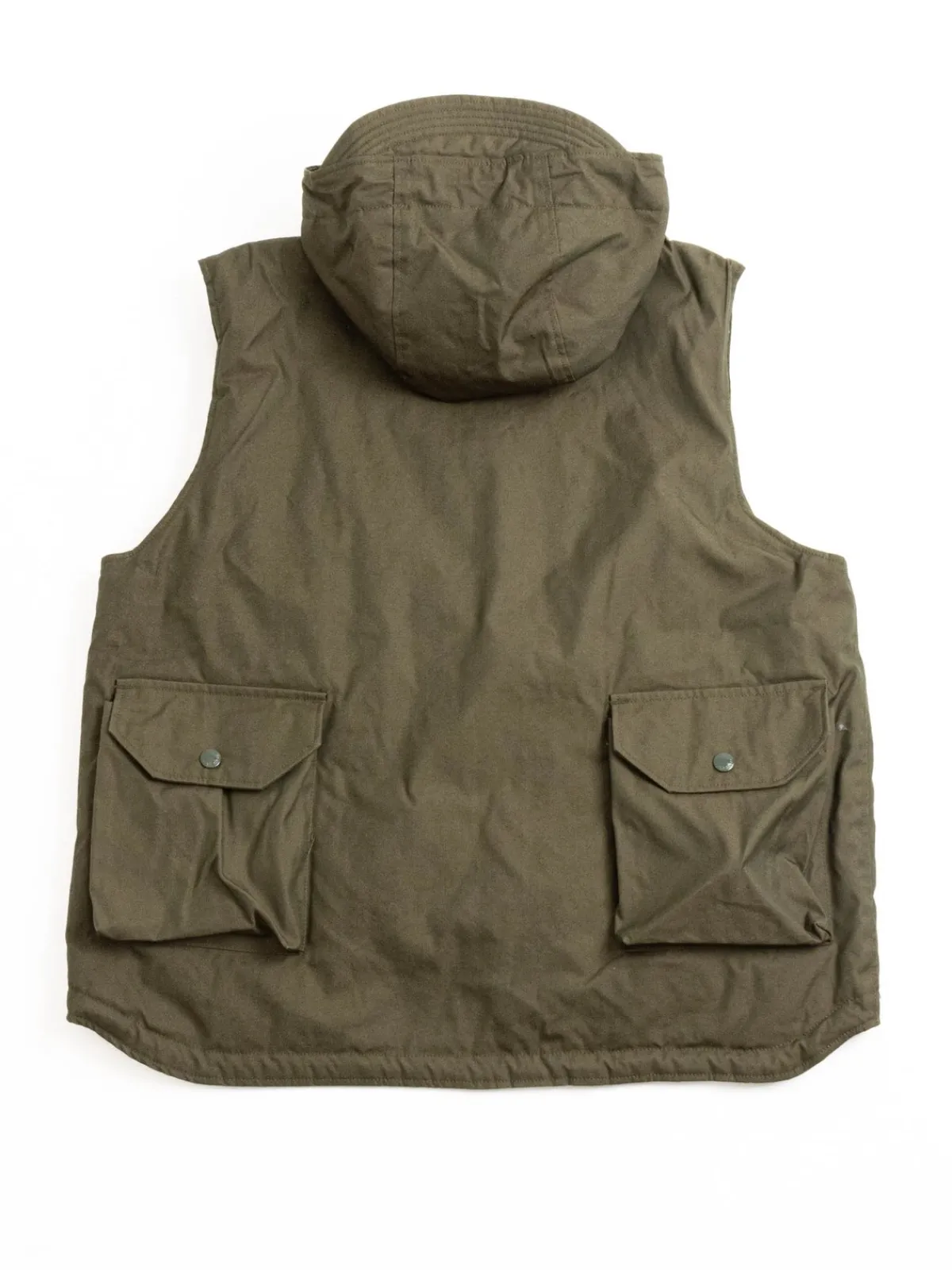 FIELD VEST OLIVE CP WEATHER POPLIN | Engineered Garments New