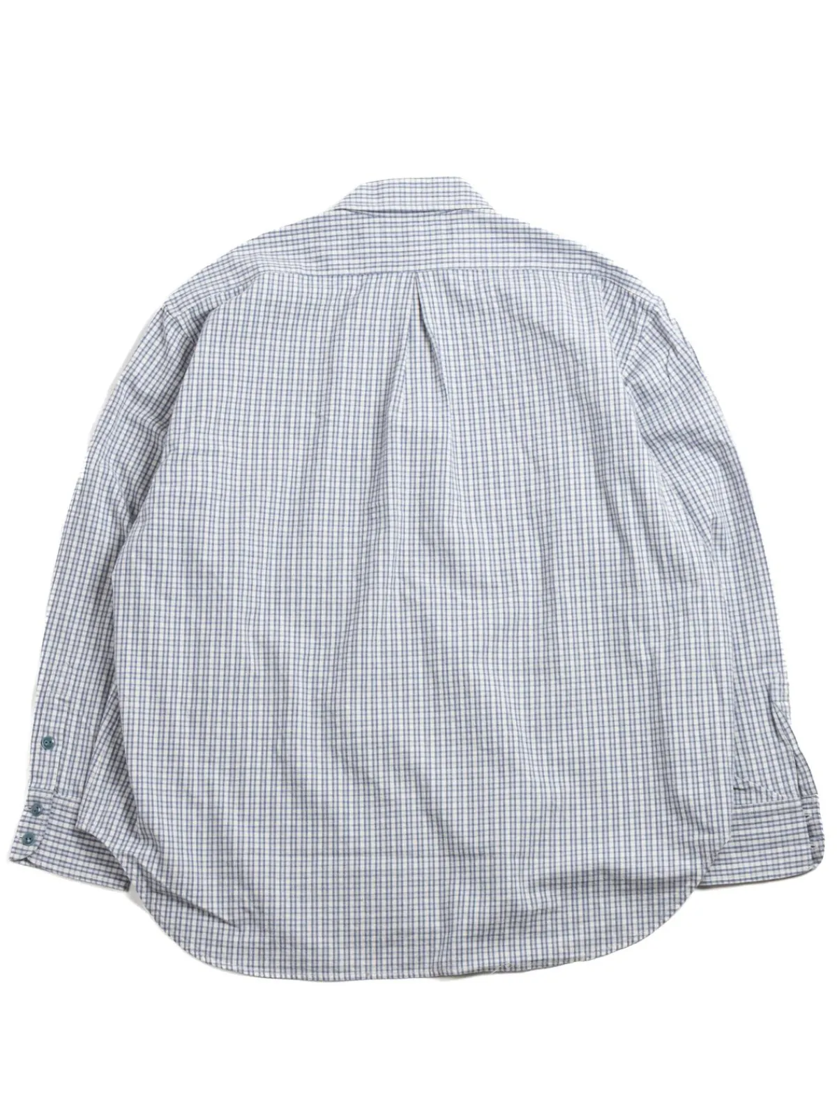 FLANNEL CHECK BIG POCKET WORK SHIRT BLUE | H.UNIT Shop