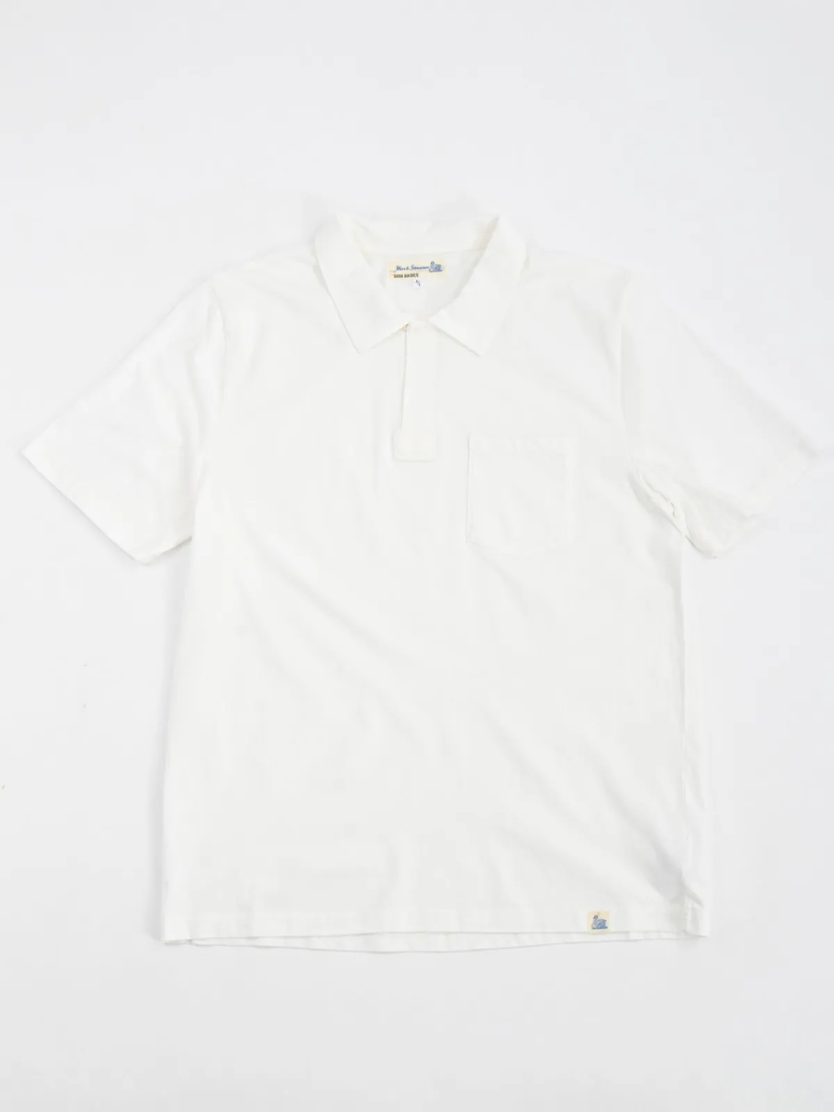 GOOD BASICS PLP04 MEN’S POLO SHIRT WITH POCKET WHITE | Merz B. Schwanen Fashion