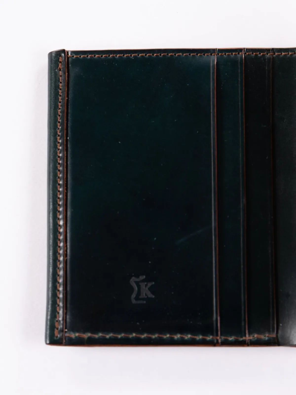 Green Horween Cordovan 3–3 Wallet | KREIS Flash Sale