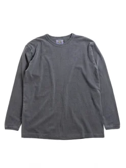 HALEIWA L/S T–SHIRT PIGMENT DYE BLUE GRAPHITE | Sunray Sportswear Fashion