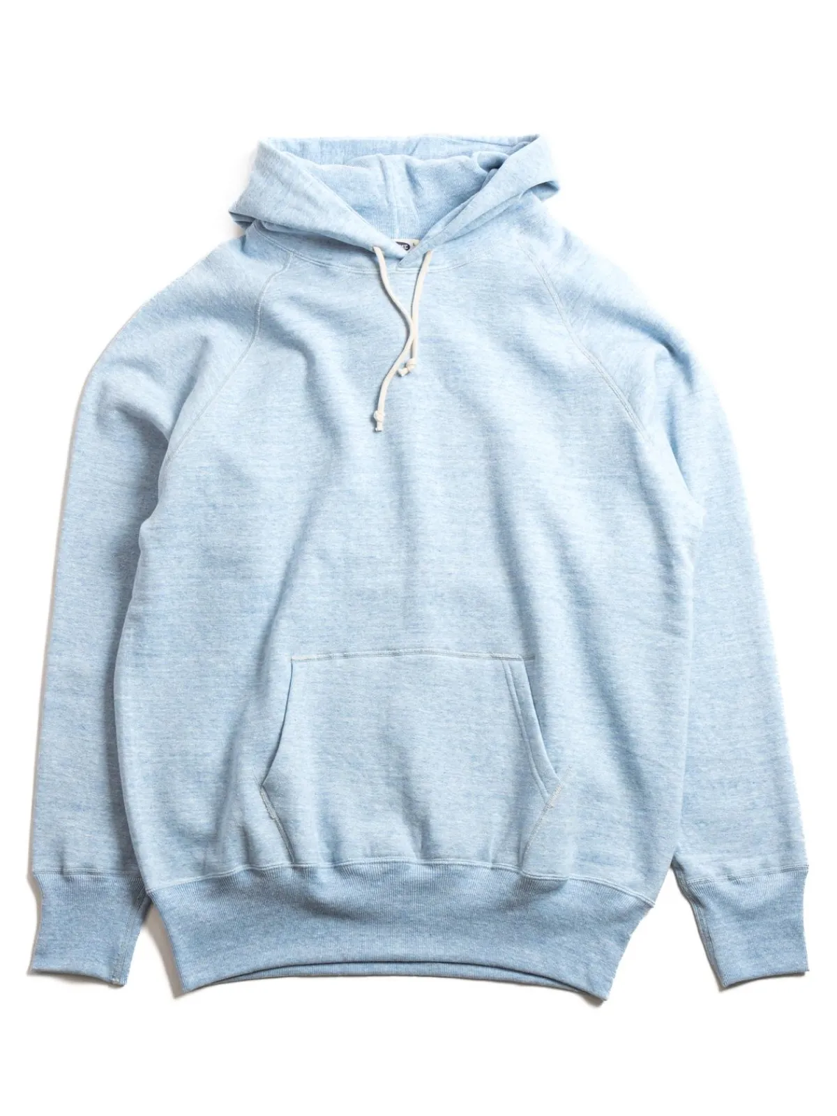 88/12 HEATHER 4 NEEDLE RAGLAN HOODIE NAVY | DENIME Store