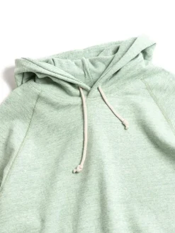 88/12 HEATHER 4 NEEDLE RAGLAN HOODIE GREEN | DENIME Hot
