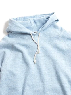 88/12 HEATHER 4 NEEDLE RAGLAN HOODIE NAVY | DENIME Store
