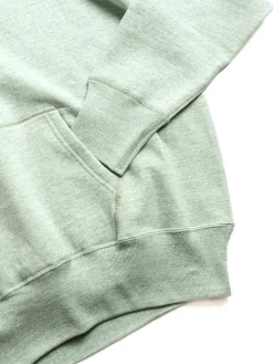 88/12 HEATHER 4 NEEDLE RAGLAN HOODIE GREEN | DENIME Hot