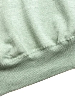 88/12 HEATHER 4 NEEDLE RAGLAN HOODIE GREEN | DENIME Hot