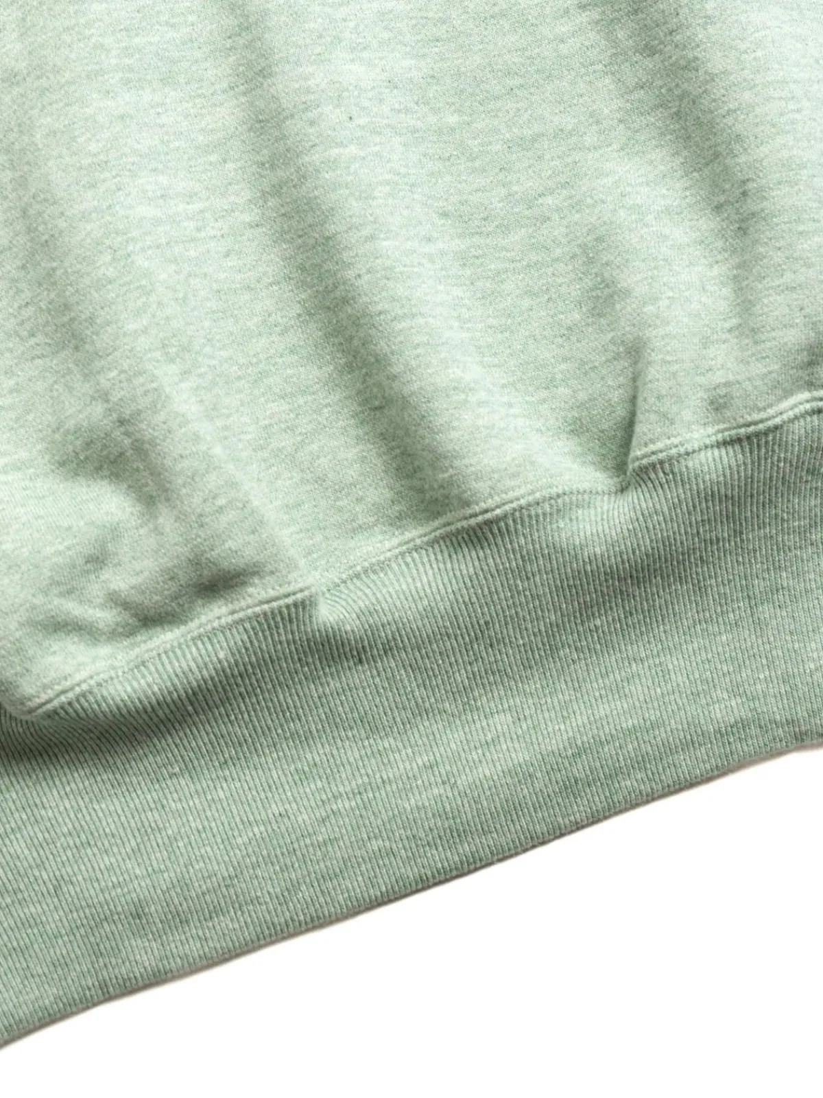 88/12 HEATHER 4 NEEDLE RAGLAN HOODIE GREEN | DENIME Hot